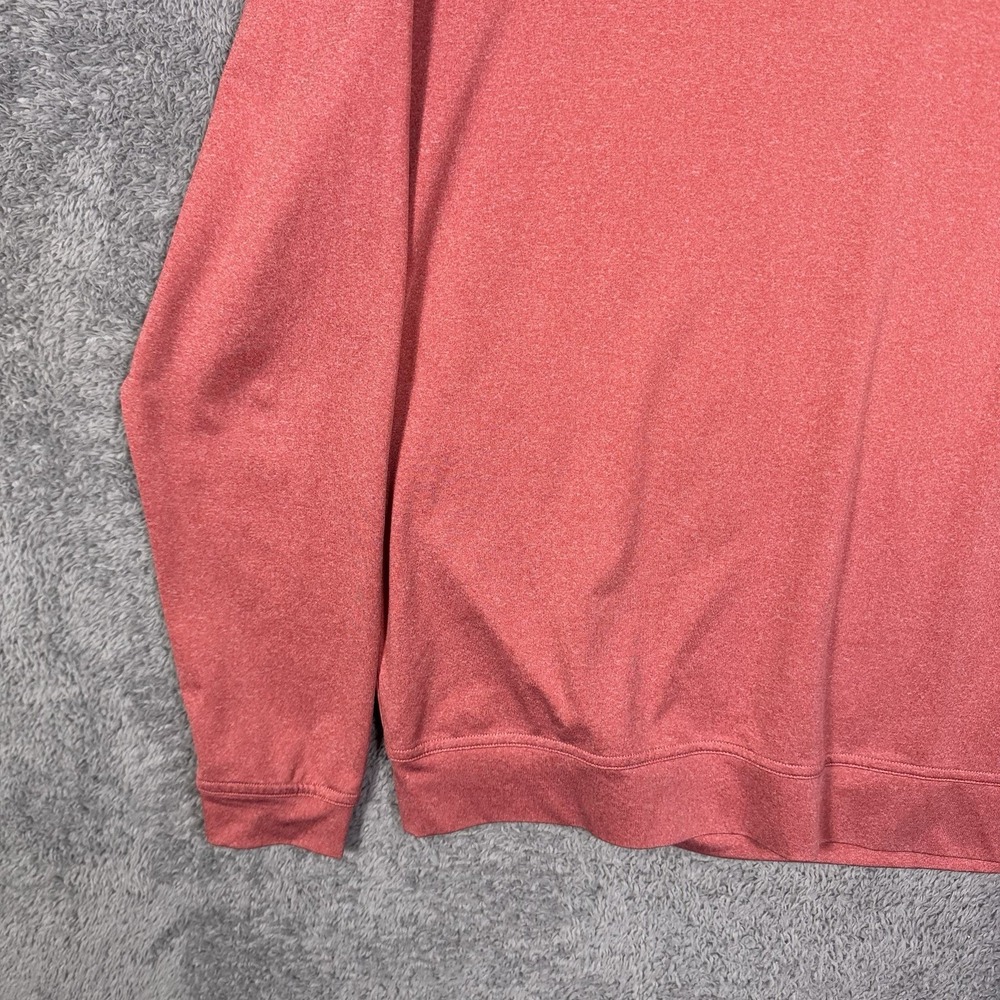Johnnie-O Jacket Men M Randall Heathered Cardinal Prep-formance 1/4 Zip Pullover - Picture 4 of 12